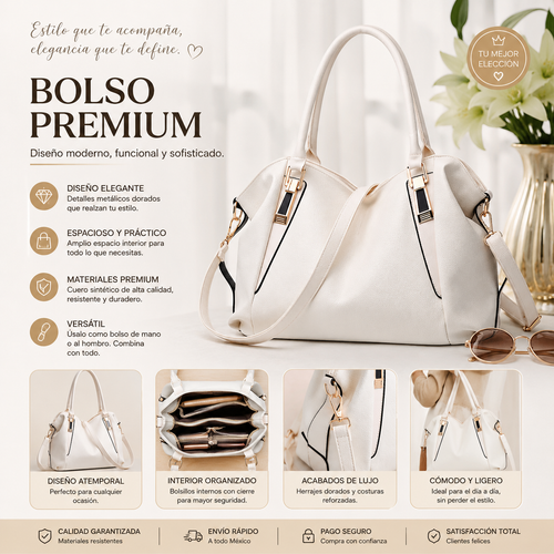 Elegante Bolso Bandolera para Mujeres.