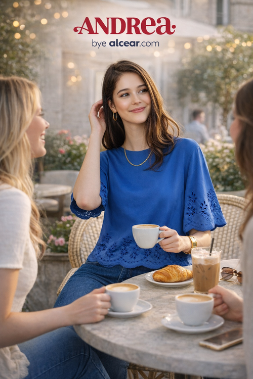 Blusa "Aura Azul"