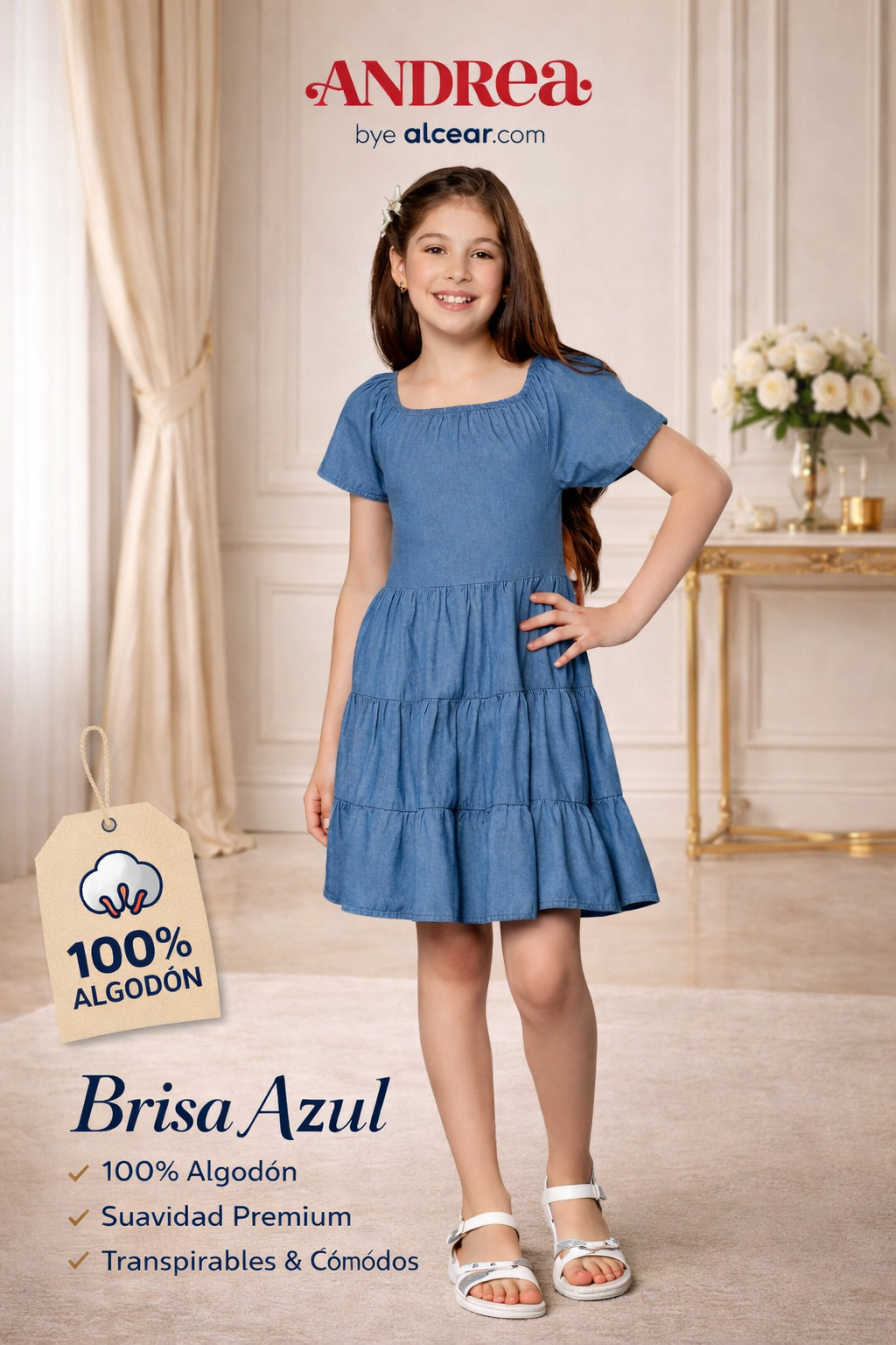 Vestido "Brisa Azul"