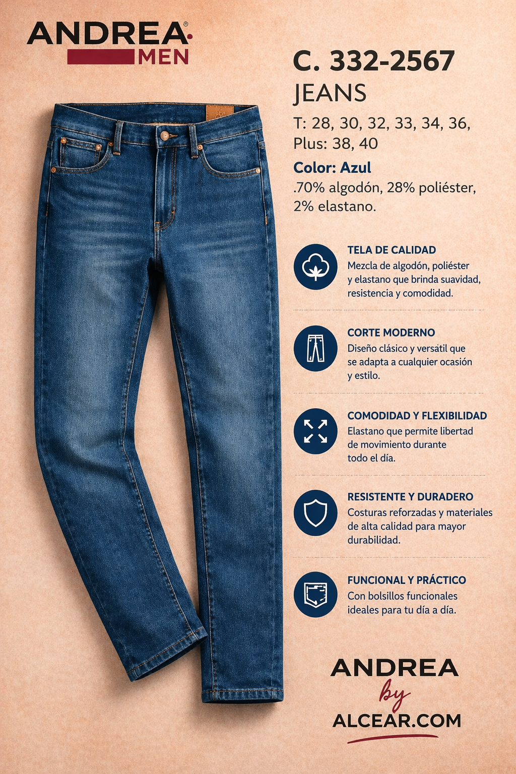 Jeans Casuales.