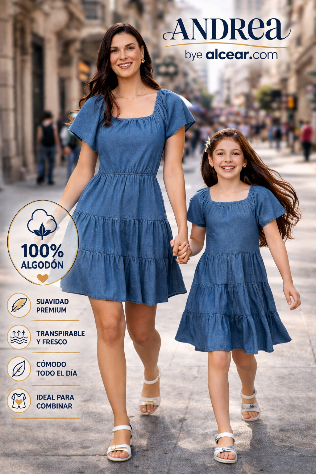 Vestido " Brisa Azul"