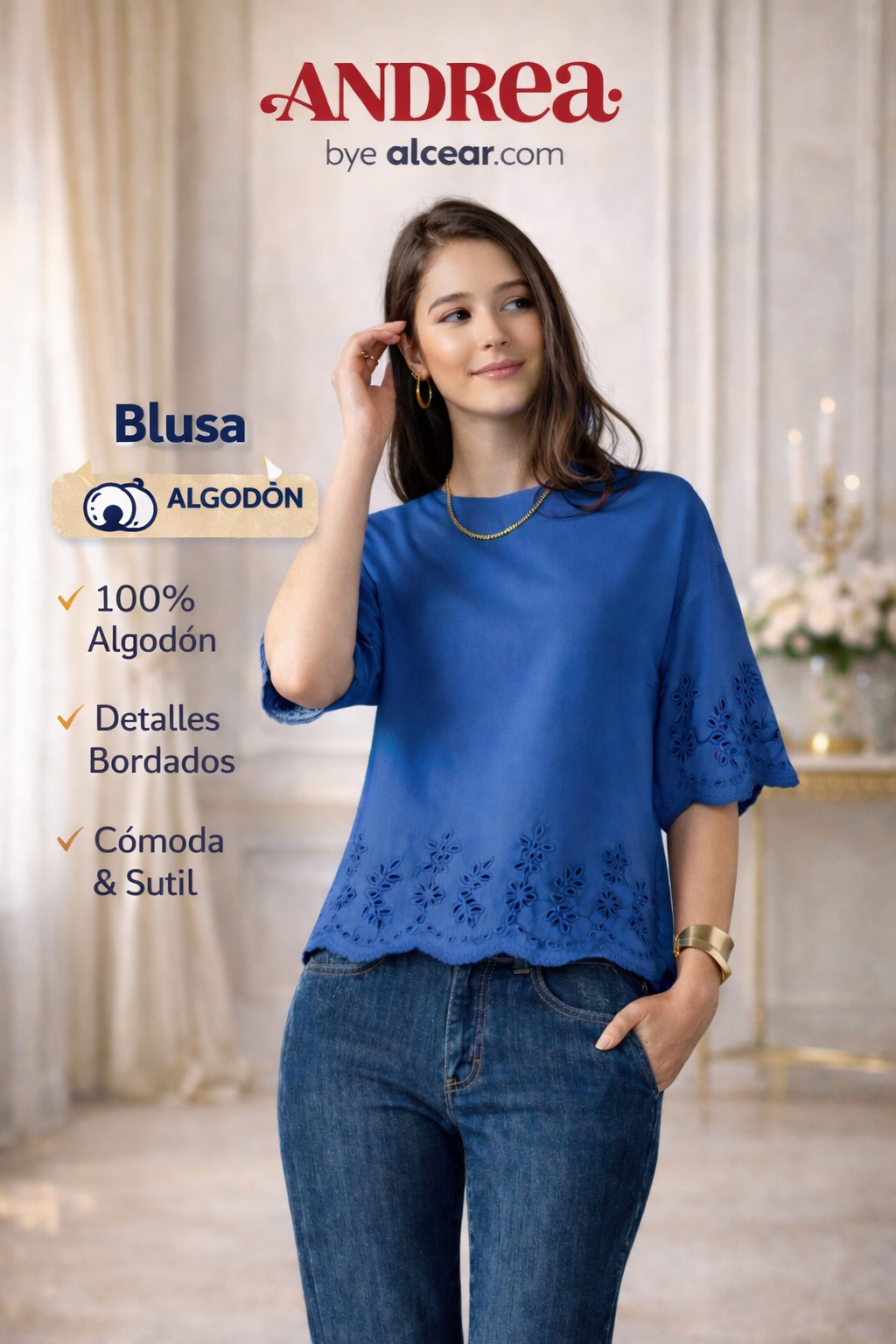 Blusa "Aura Azul"