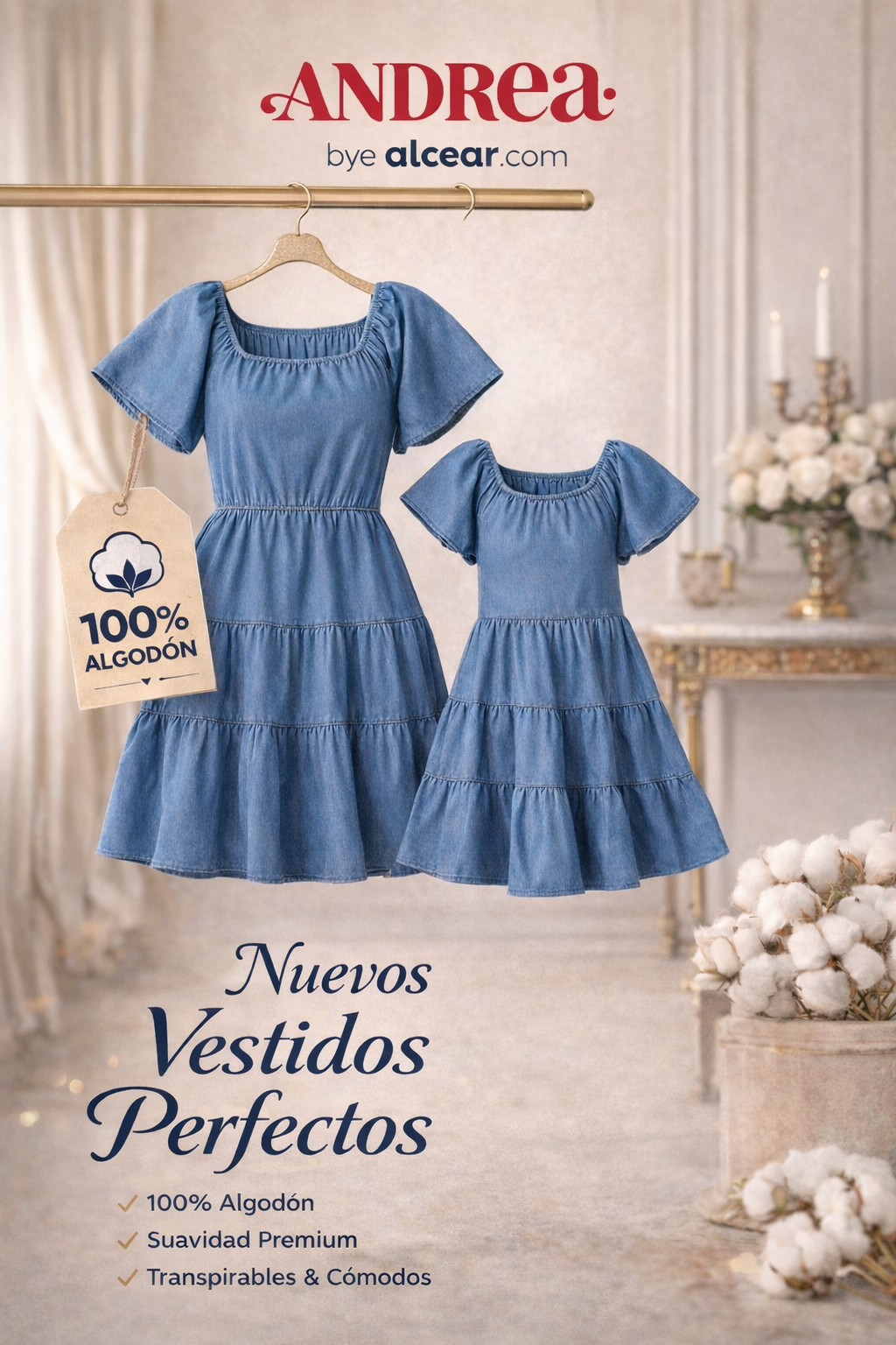 Vestido " Brisa Azul"