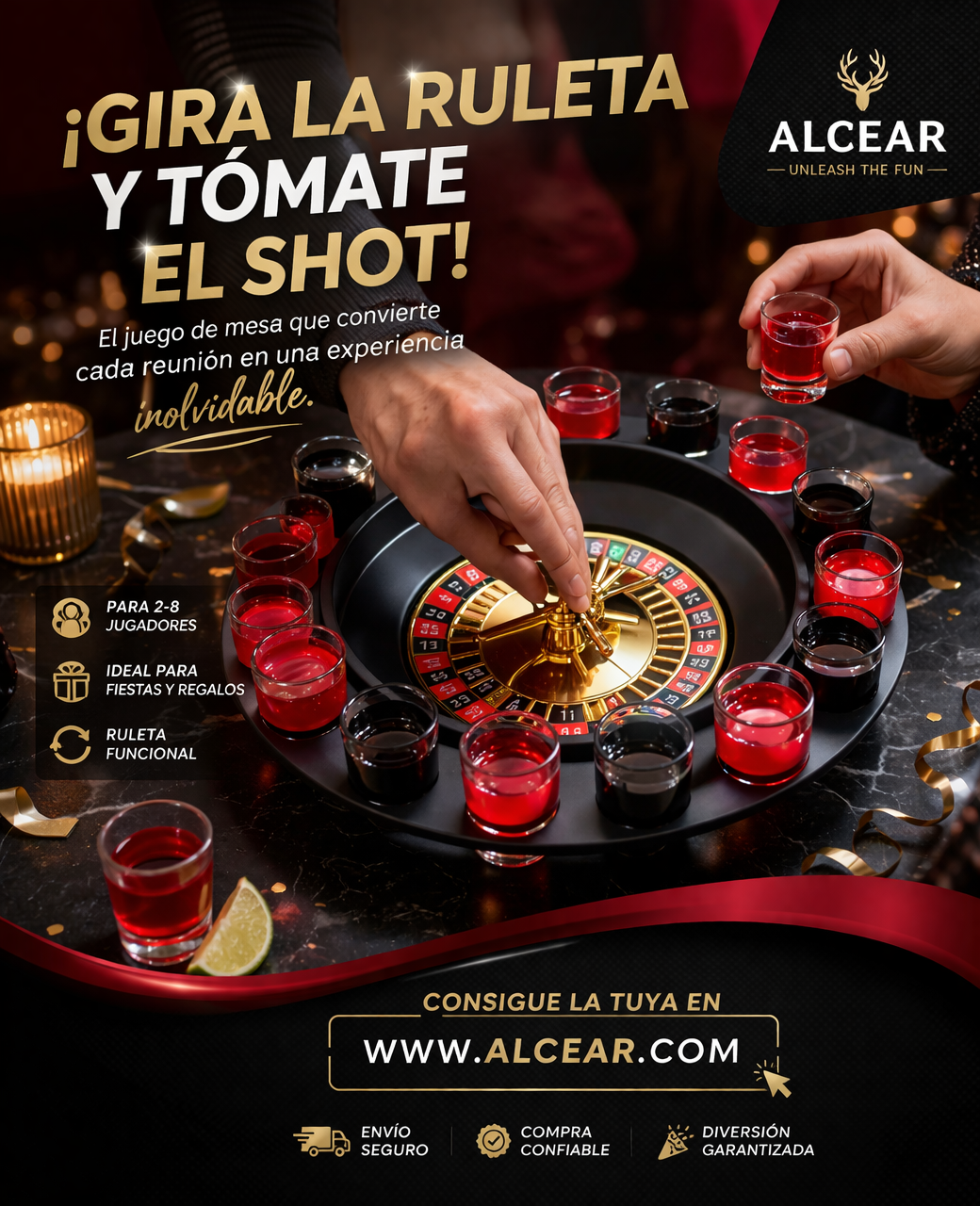 Ruleta de shot CHUPE